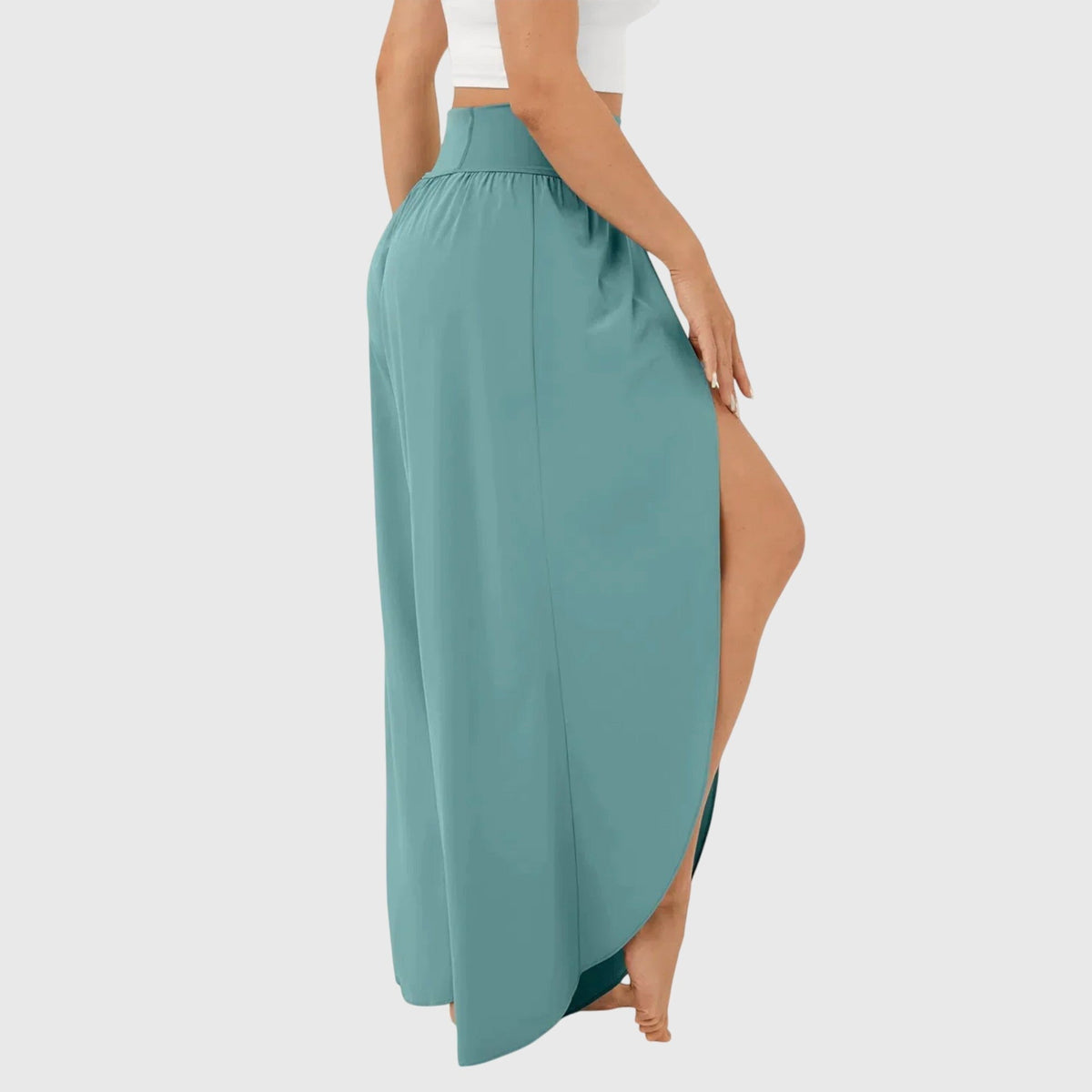 Women's High-Waisted Wide-Leg Tulip Trousers