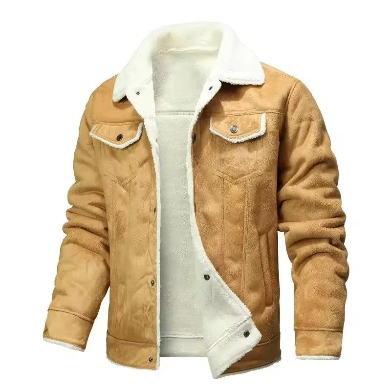 Men's Suede Trucker Jacket