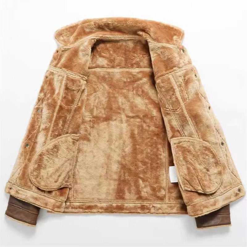 Men's Suede Trucker Jacket