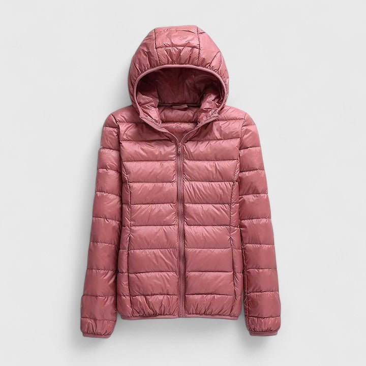Women's Slim Puffer Jacket - Pink