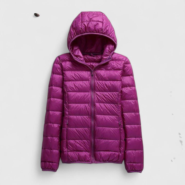 Women's Slim Puffer Jacket - Purple