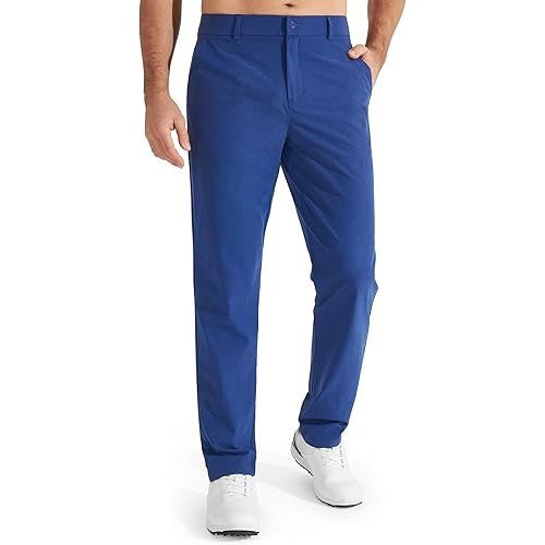 Men's Slim Fit Golf Chino Trousers - Royal Blue