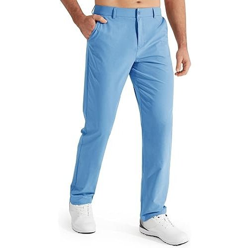 Men's Slim Fit Golf Chino Trousers - Brilliant Blue