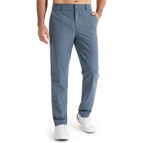 Men's Slim Fit Golf Chino Trousers - Ice Blue