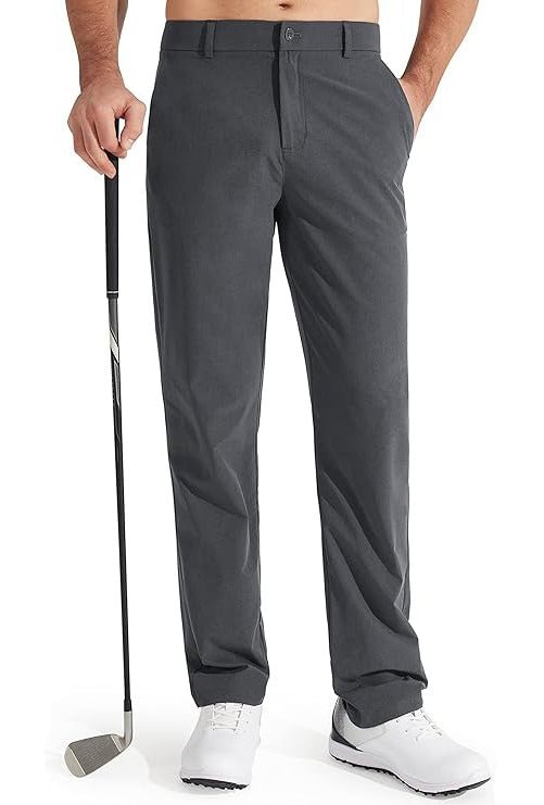 Men's Slim Fit Golf Chino Trousers - Iron Grey