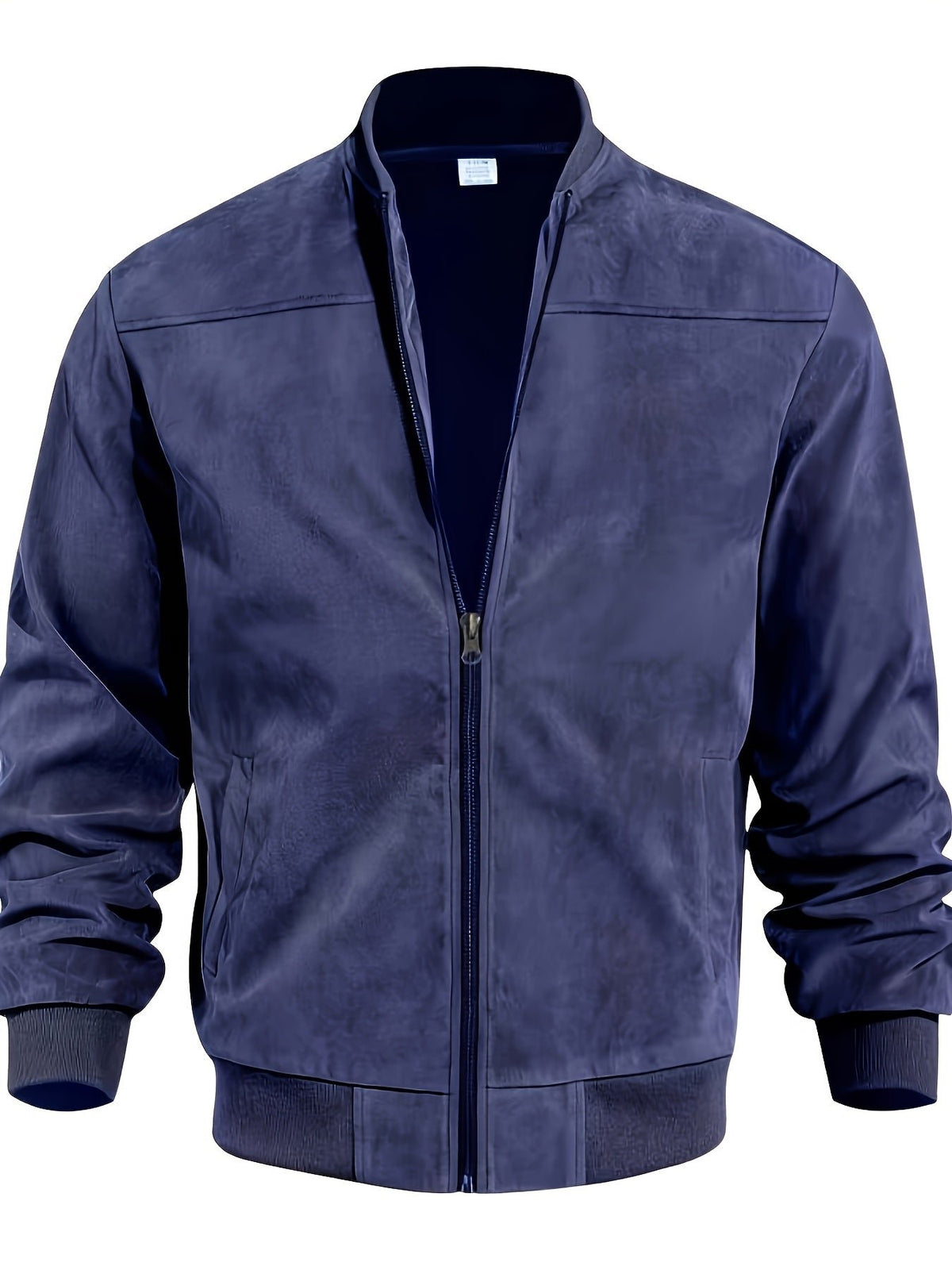 Men's Suede Bomber Jacket