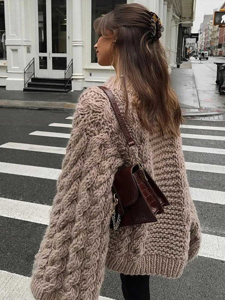 Women's Oversized Mini Wool Jumper Dress
