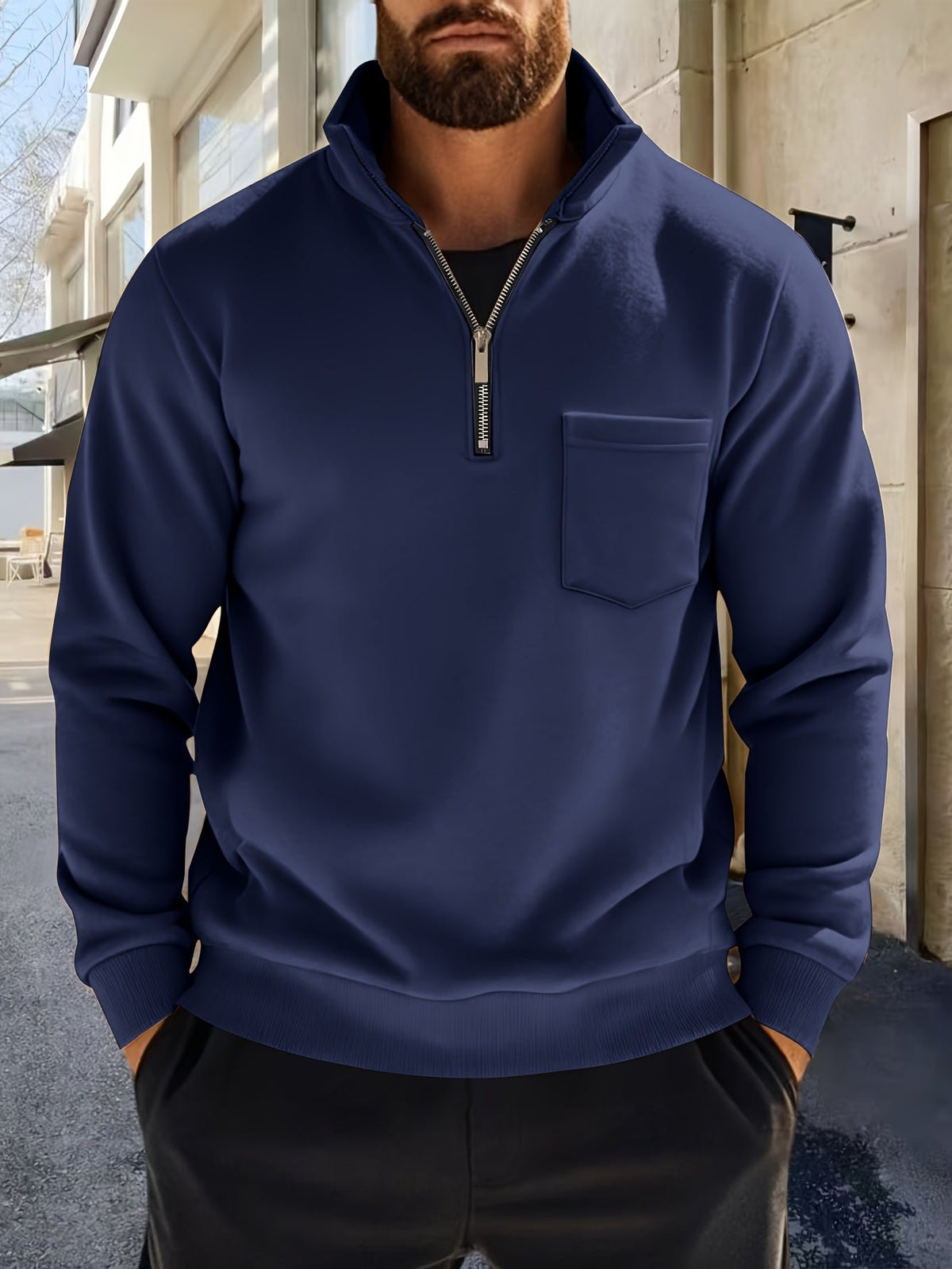 Men's Fleece Quarter-Zip Sweatshirt