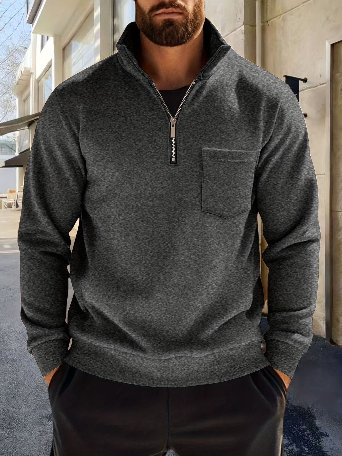 Men's Fleece Quarter-Zip Sweatshirt