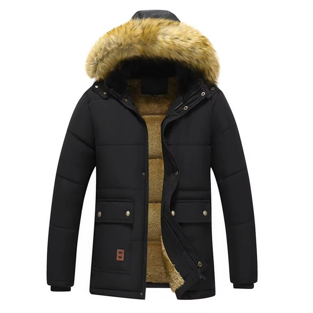 Men's Parka Jacket - Black