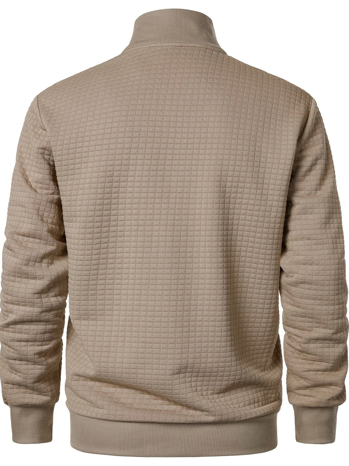 Men's Quilted Zip-Up Bomber Jacket