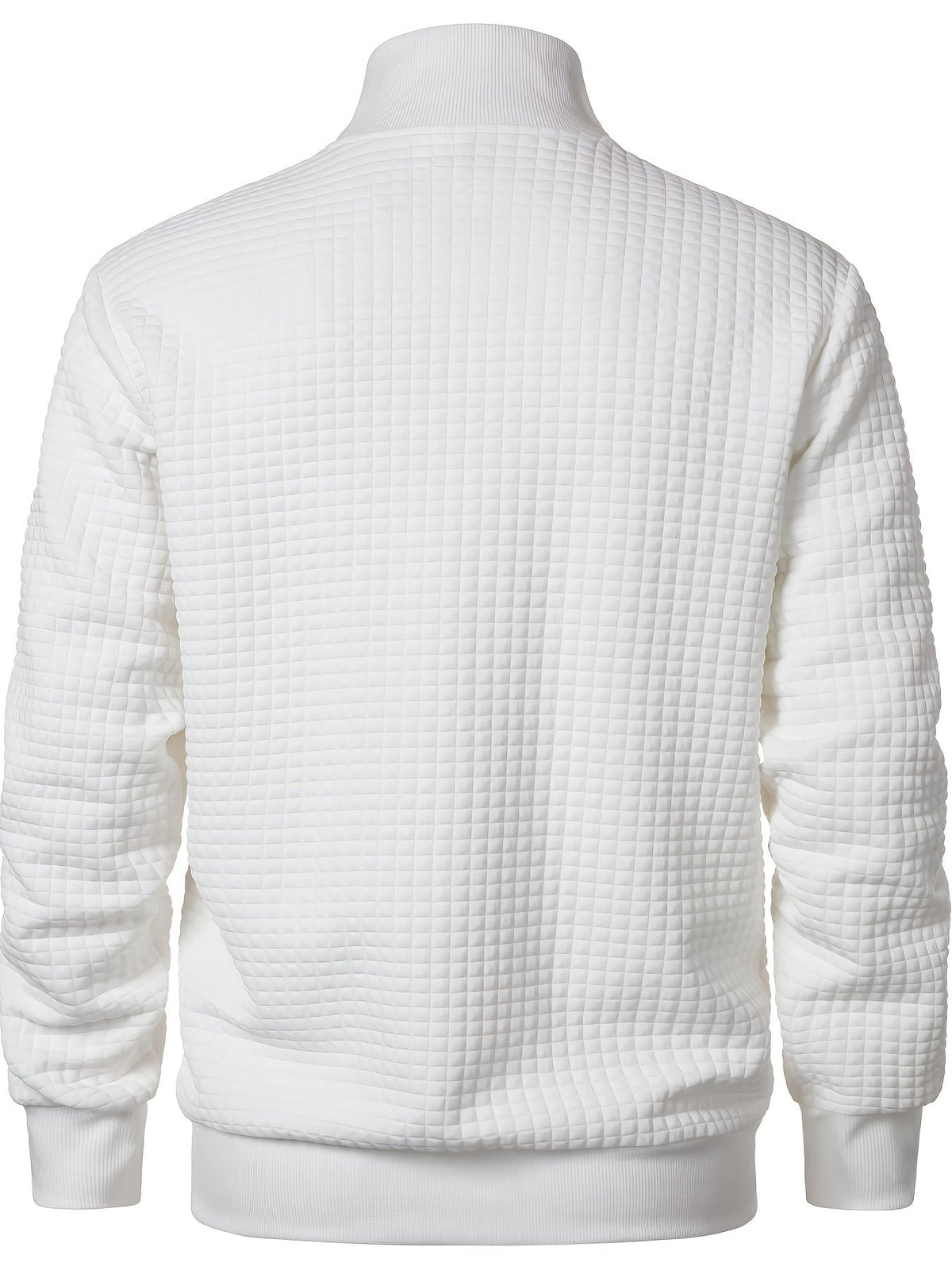 Men's Quilted Zip-Up Bomber Jacket