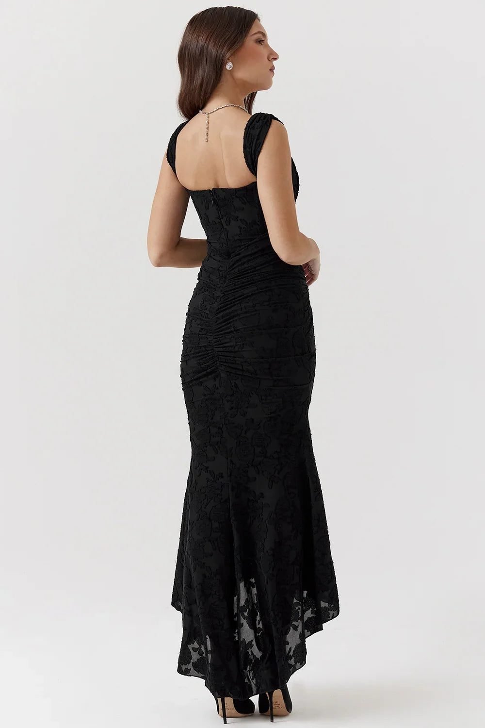 Women's Floral Bodycon Square Neck Dress