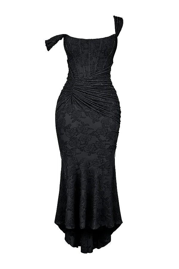 Women's Floral Bodycon Square Neck Dress