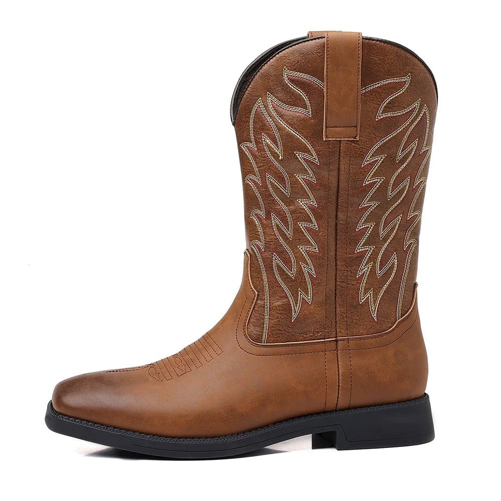 Men's Western Cowboy Boots - Brown