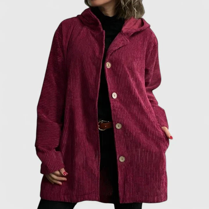 Women's Hooded Corduroy Jacket