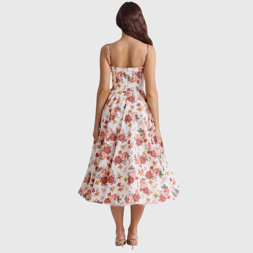 Women's Party Corset Midi Dress