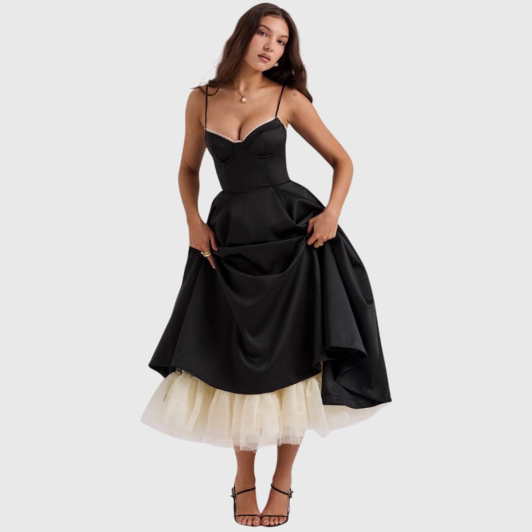 Women's Party Corset Midi Dress