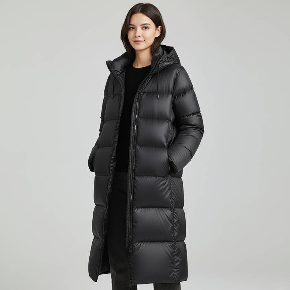 Women's Hooded Long Puffer Coat