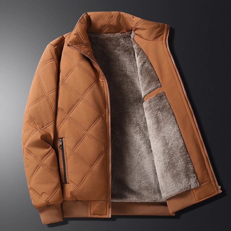 Men's Quilted Bomber Jacket