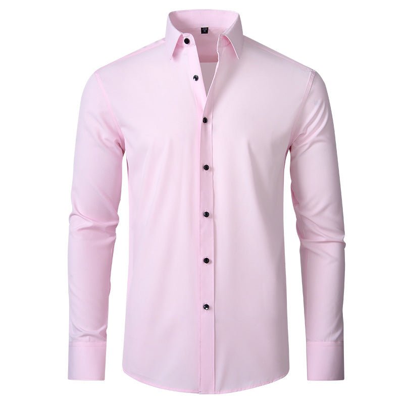 Men's Long Sleeve Slim Dress Shirt - Pink