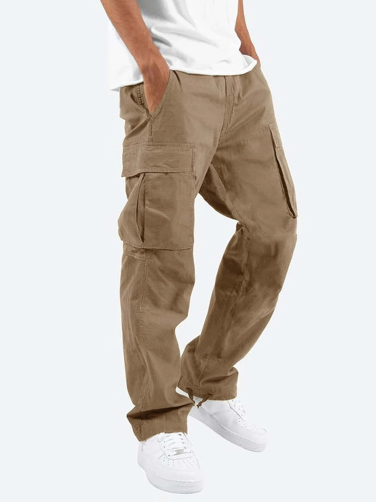 Men's Cargo Trousers - Brown