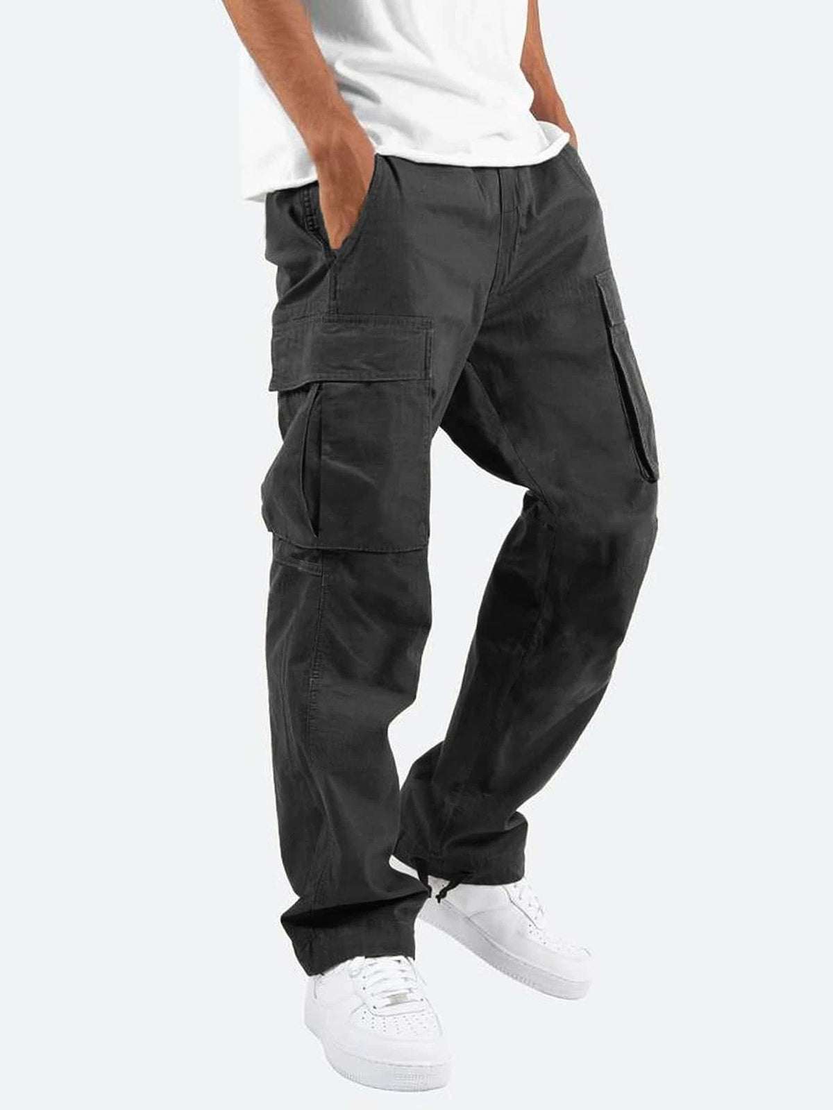 Men's Cargo Trousers - Black