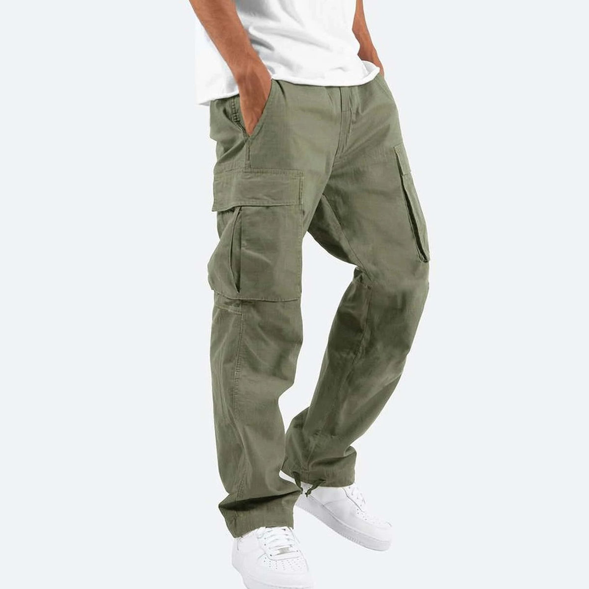 Men's Cargo Trousers - Dark Green