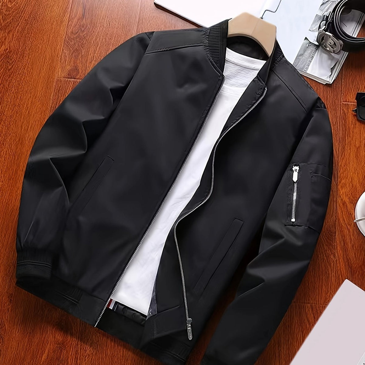 Men's Bomber Jacket - Black