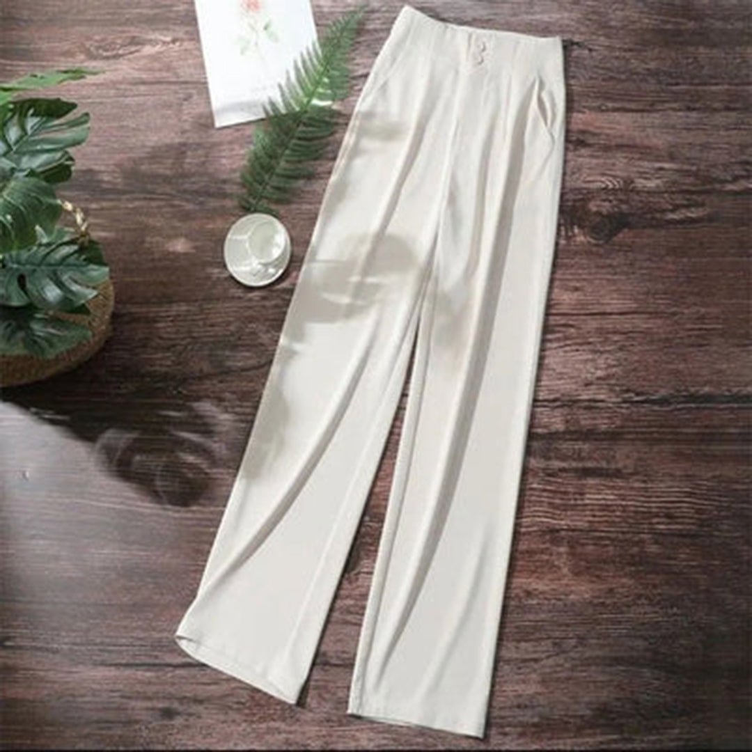 Women's High-Waisted Wide-Leg Trousers