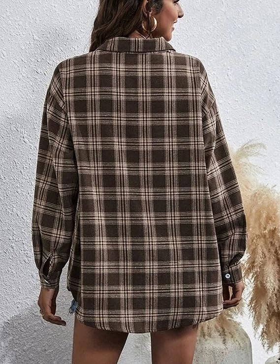 Women's Plaid Flannel Shacket
