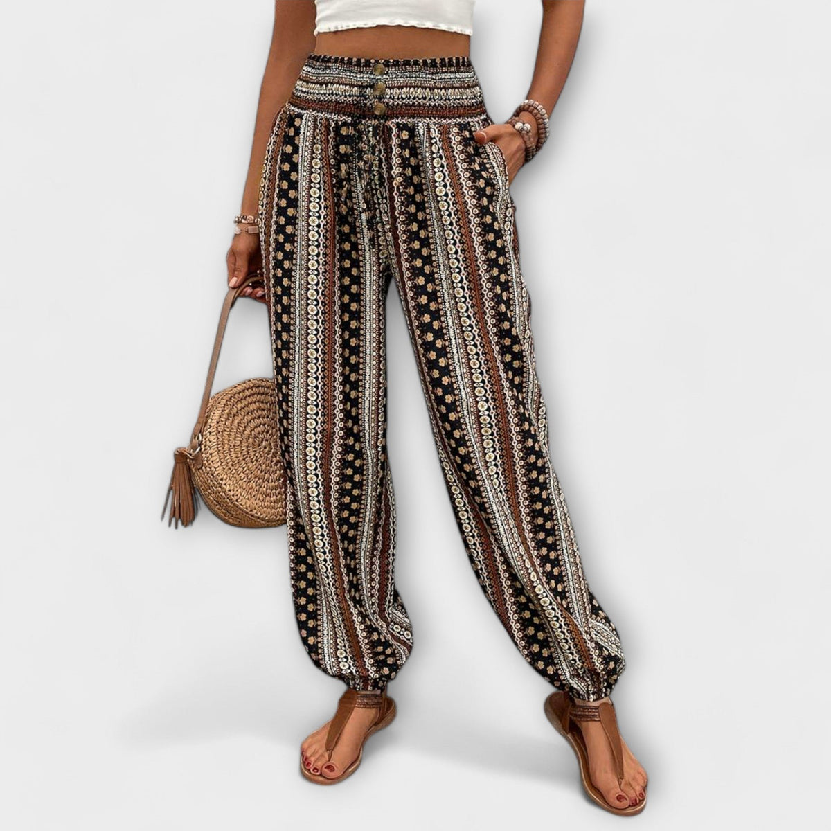 Women's Floral Harem Trousers