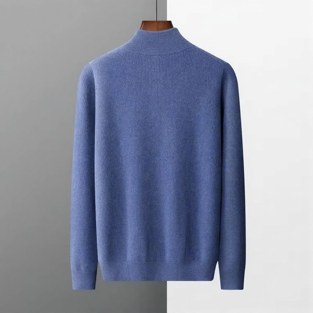 Men's Wool Zip-Up Cardigan