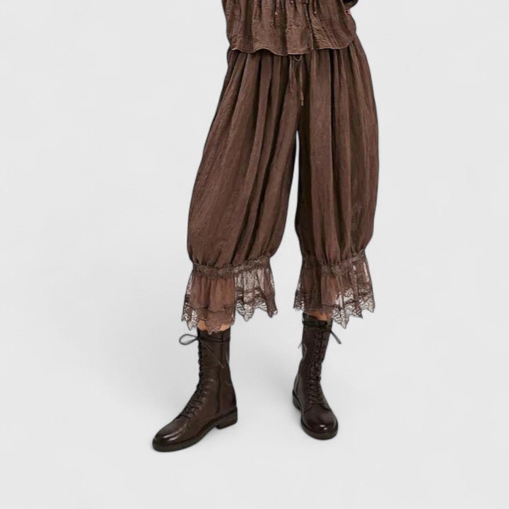 Women's Bloomer Trousers - Brown