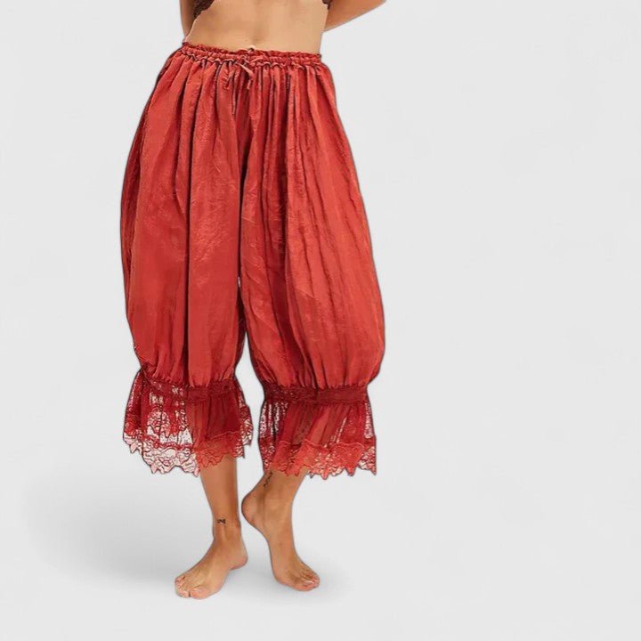 Women's Bloomer Trousers - Red