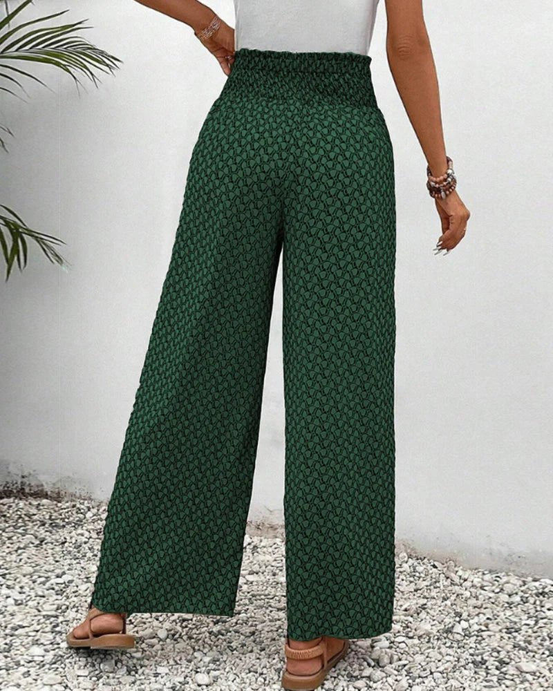 Women's High-Waisted Wide-Leg Palazzo Trousers