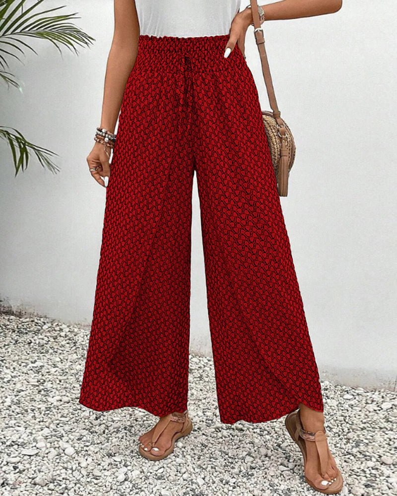 Women's High-Waisted Wide-Leg Palazzo Trousers