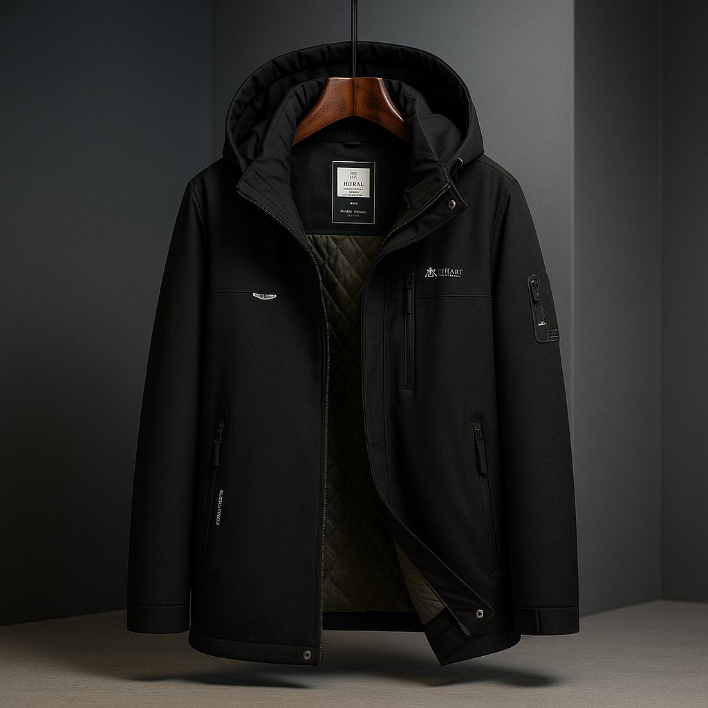 Men's Hooded Parka Jacket - Carbon