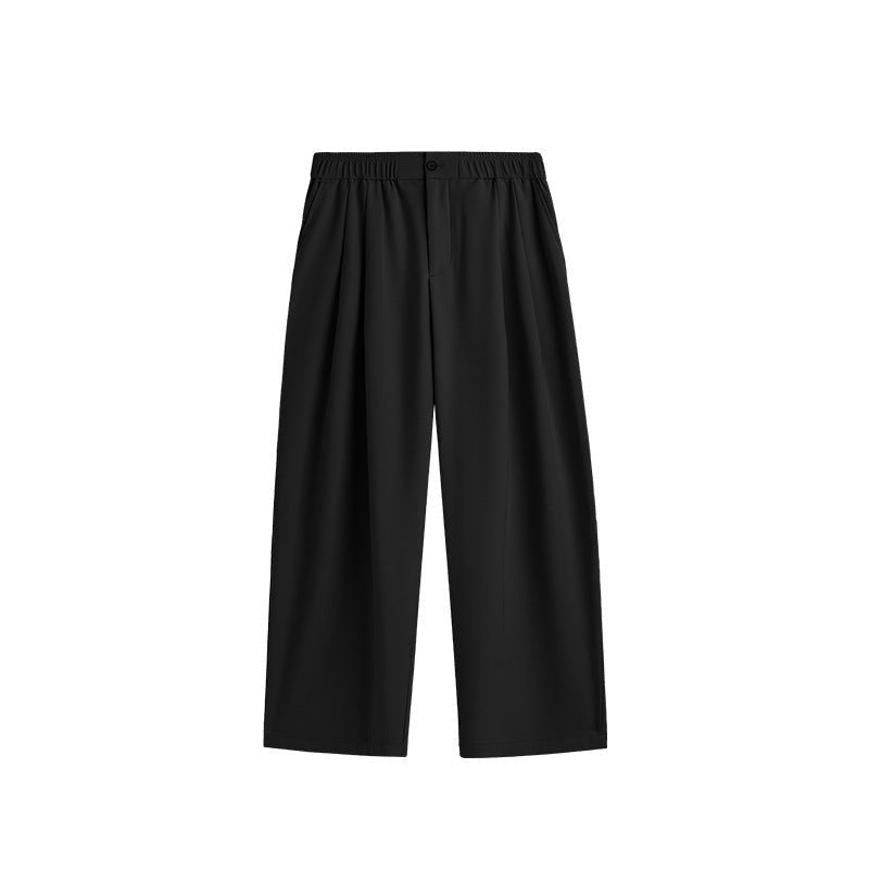 Unisex Pleated Wide-Leg Trousers
