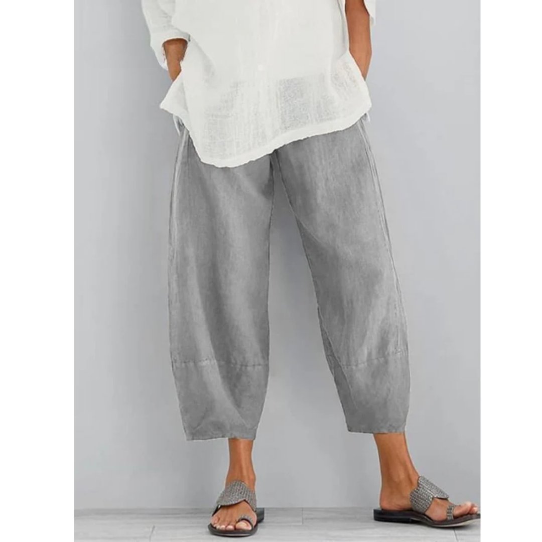 Women's Cropped Lantern Trousers