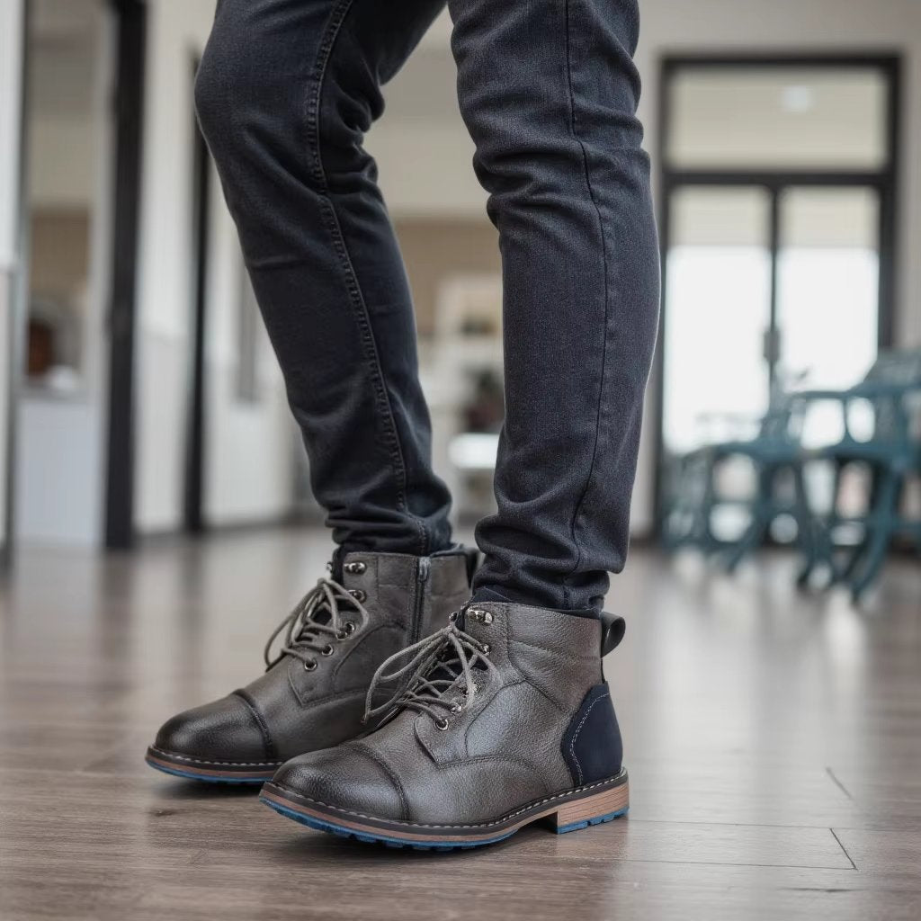 Men's Leather Ankle Boots