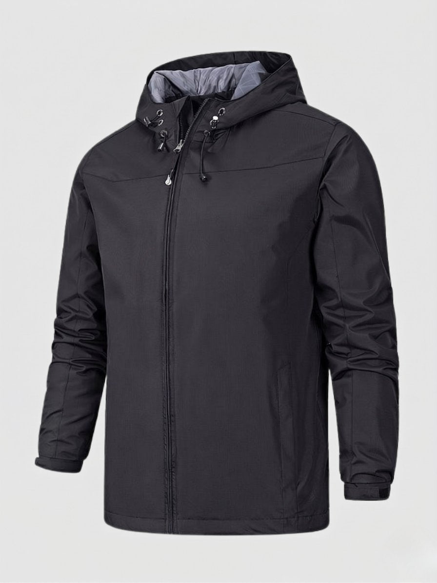 Men's Windbreaker Jacket - Black