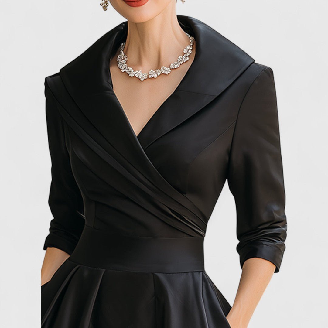 Women's Satin Midi Wrap Dress
