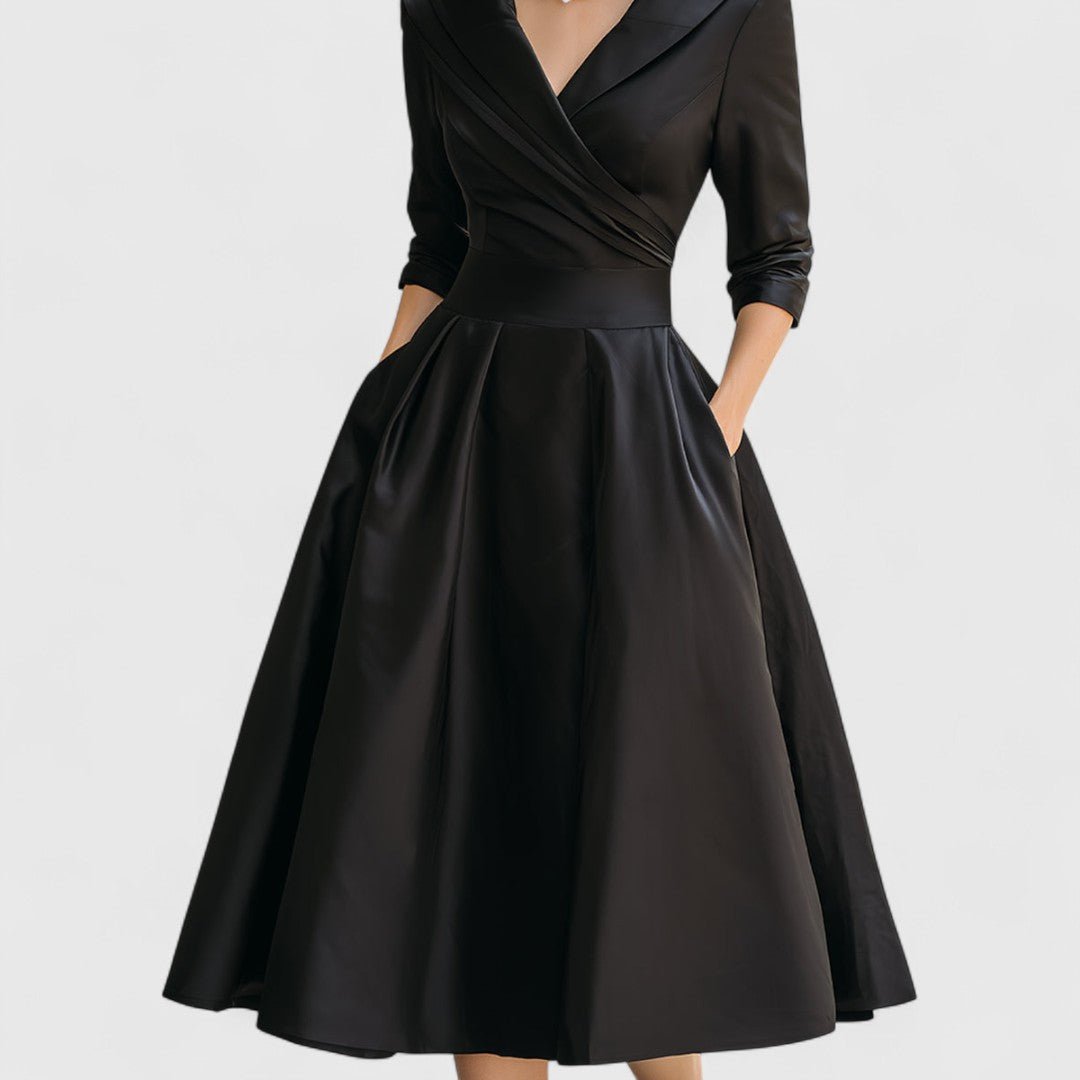 Women's Satin Midi Wrap Dress