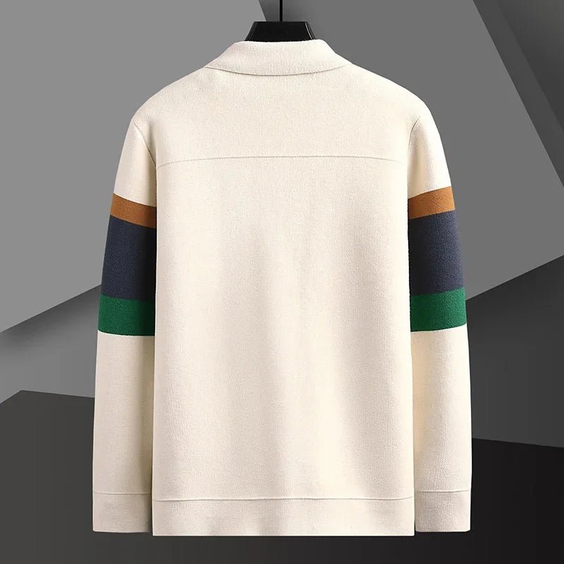 Men's Striped Knit Jacket