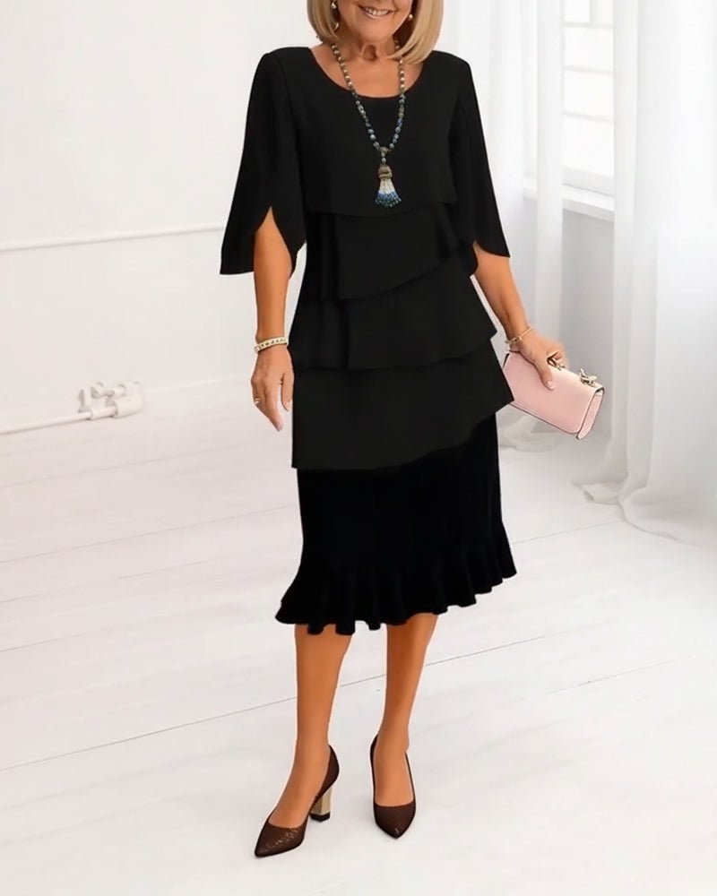 Women's Black Midi Dress
