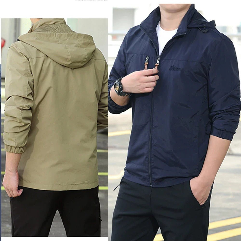 Men's Hooded Windbreaker Jacket