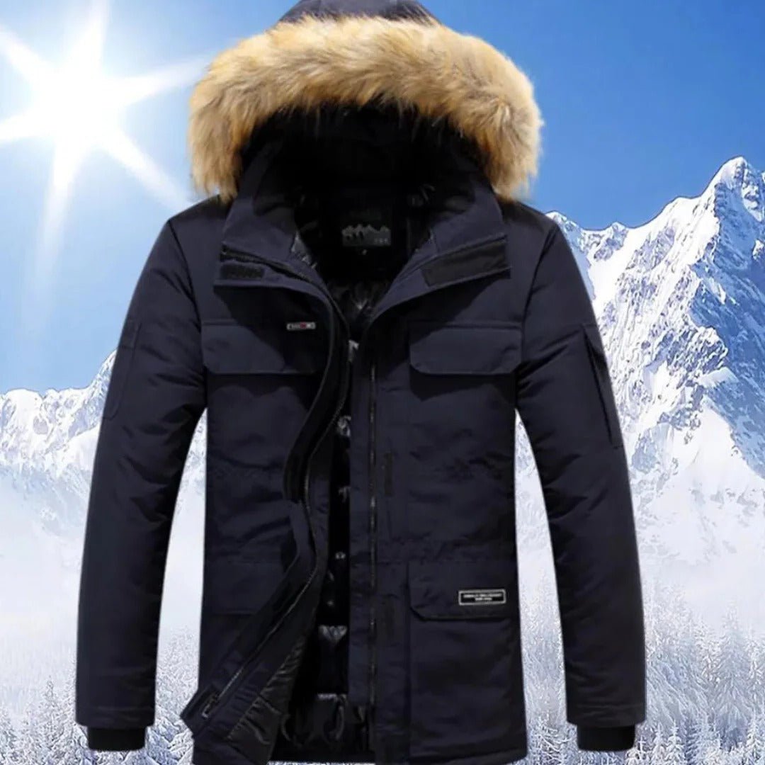 Men's Parka Jacket - Navy Blue