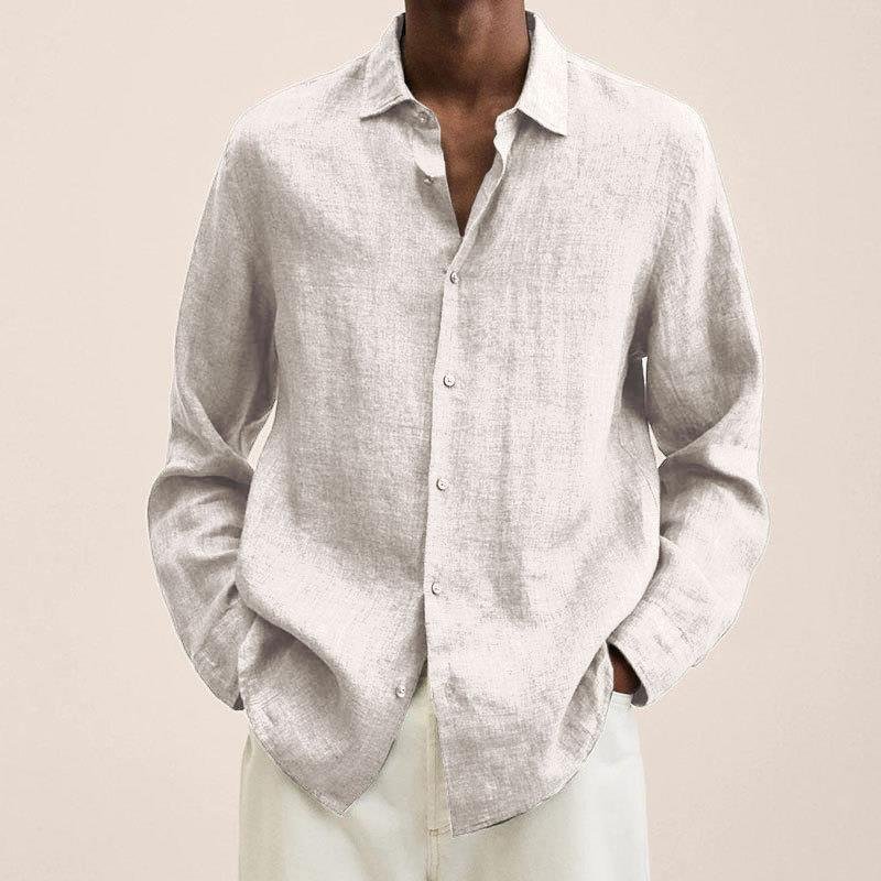 Men's Long Sleeve Shirt - White