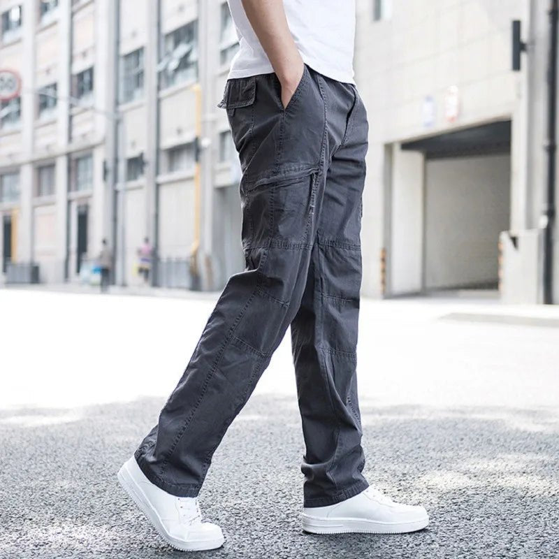 Men's Straight-Leg Cargo Trousers